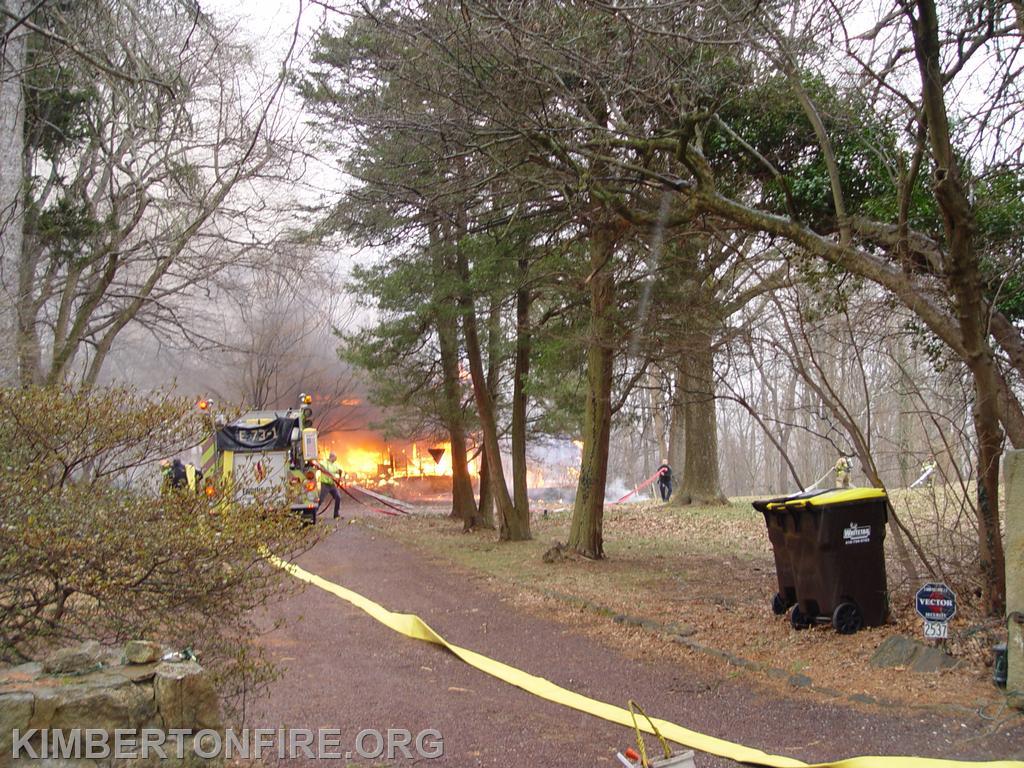 Kimberton firefighters assist at Barn Fire - Kimberton Fire Company